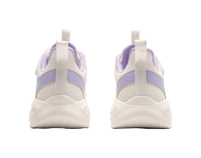 XTEP Health Growth Rebound Support Breathable Slip Resistant Low top Running Shoes Sail White Taro Purple 33 40 Kids' 