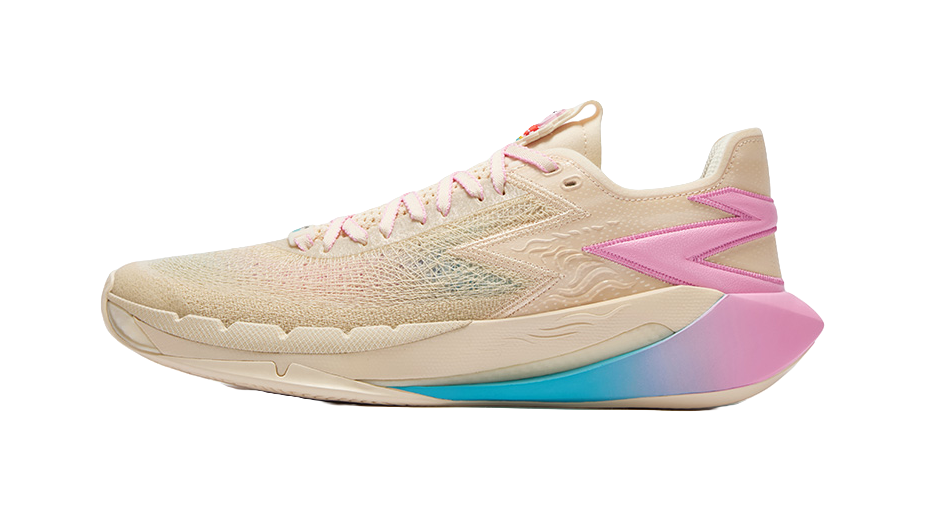 361° BIG3 7.0 Pro "Peppa Pig" 672631120-10 - Low-Profile Basketball Shoe Unisex Sugar Powder