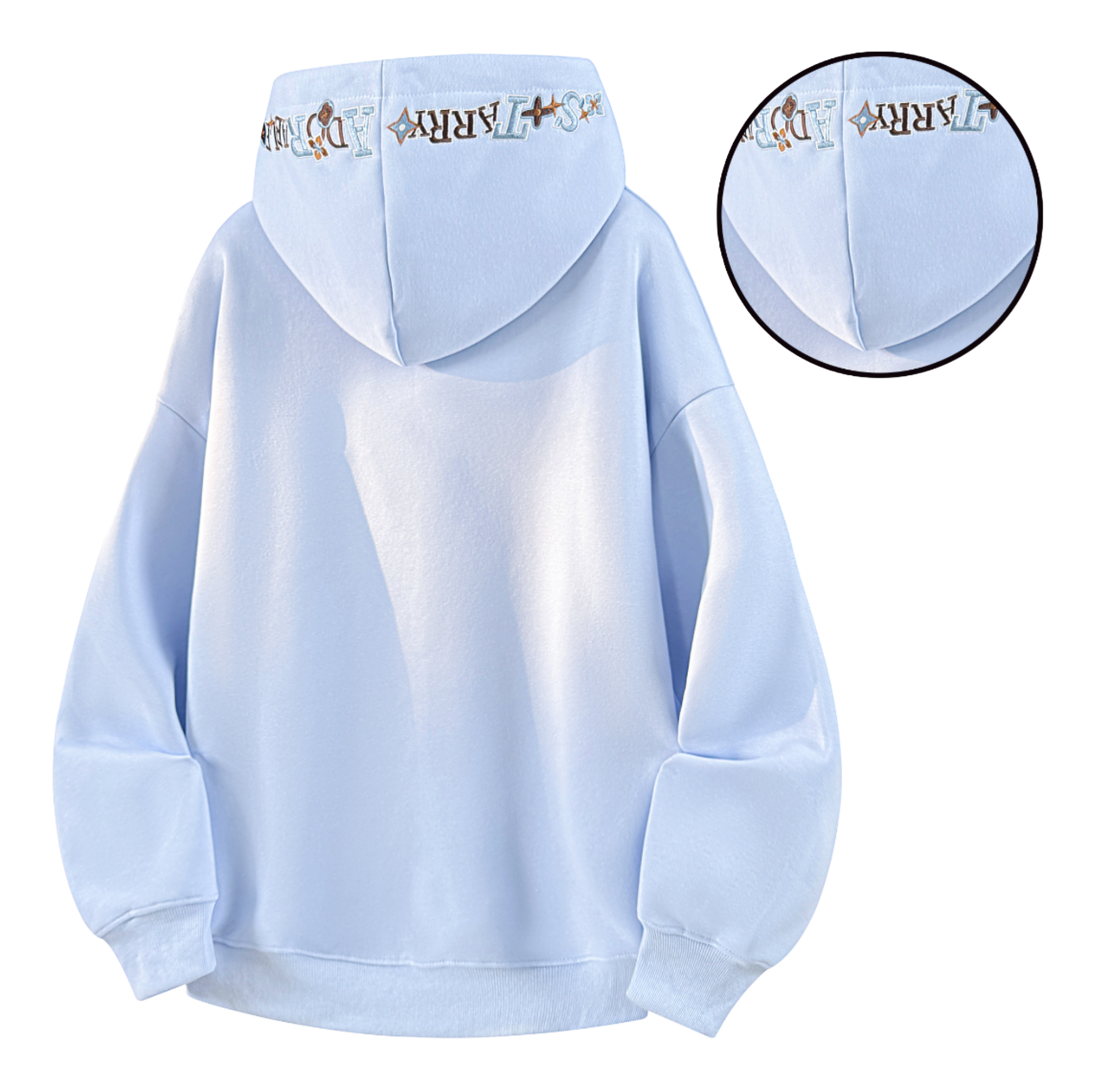 Warrior Warrior American Basic Retro Fun Embroidered Letter Logo Loose Casual Trend Versatile Windproof College Style Sports Couple Hooded Long Sleeve Thick Velvet Hoodie for Men and Women  vjsneaker.com