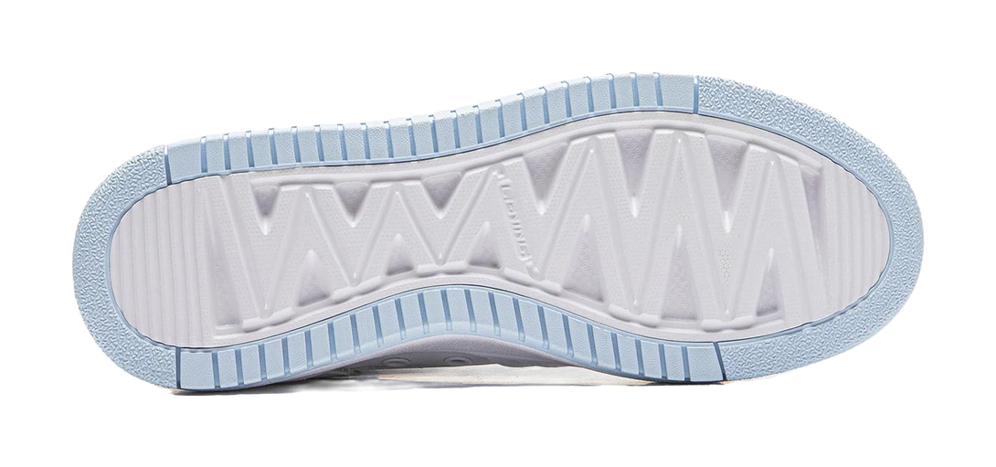 Disney X LINING Cheese Skateboard Shoes Women's Low top White Pink Blue 