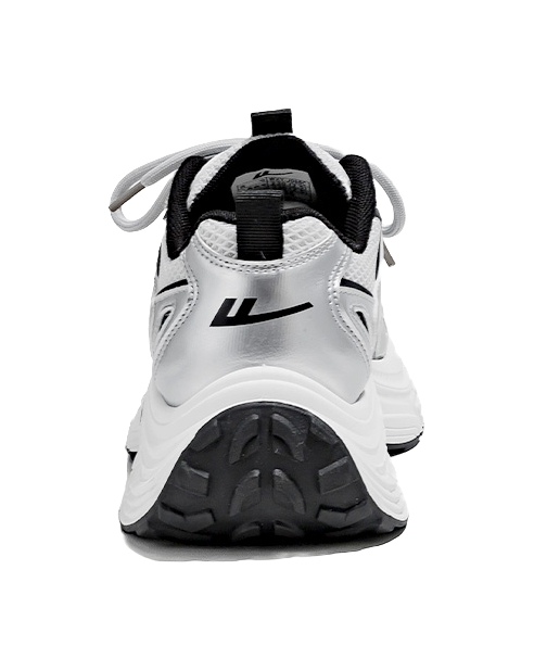 Warrior Cushioning And Breathable Low Top Chunky Sneakers Unisex White Dark Blue  vjsneaker.com