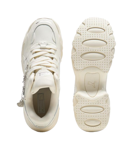 PUMA Pulsar Wedge Low Top Casual Shoes Womens Ecru  vjsneaker.com