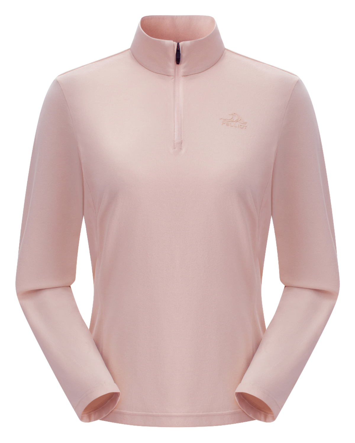 Boxi and PELLIOT outdoor sports antibacterial fabric, quick drying, comfortable, soft, wrinkle resistant stand collar, slim fit, hiking, hiking, running, breathable, fashionable, versatile, long sleeved hoodie, base coat, T-shirt for women  vjsneaker.com