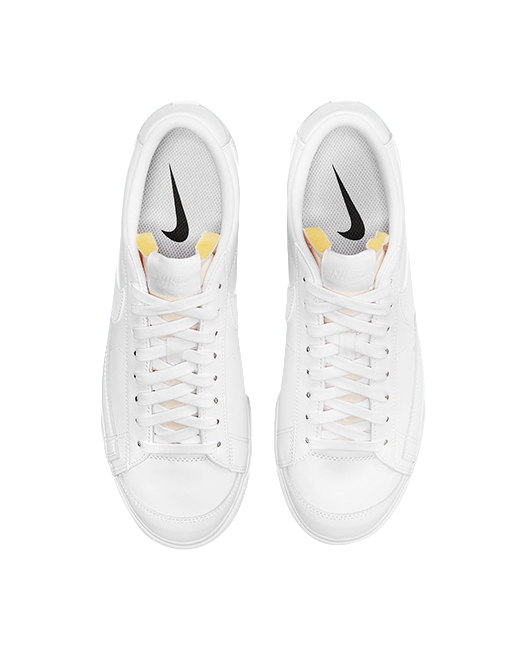 Nike Blazer Low Platform Triple White Womens  vjsneaker.com