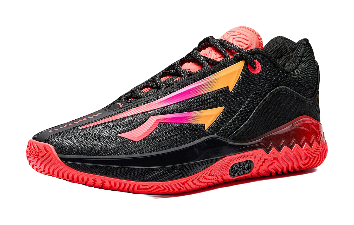 Anta KAI SPEED 2 Irving Pioneer 2 CNY Low top Basketball Shoes Mens Basic Black/Neon Red  vjsneaker.com
