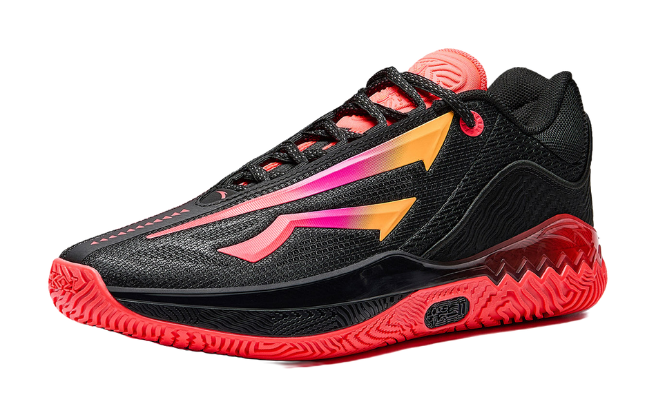 Anta KAI SPEED 2 Irving Pioneer 2 CNY Low top Basketball Shoes Mens Basic Black/Neon Red  vjsneaker.com