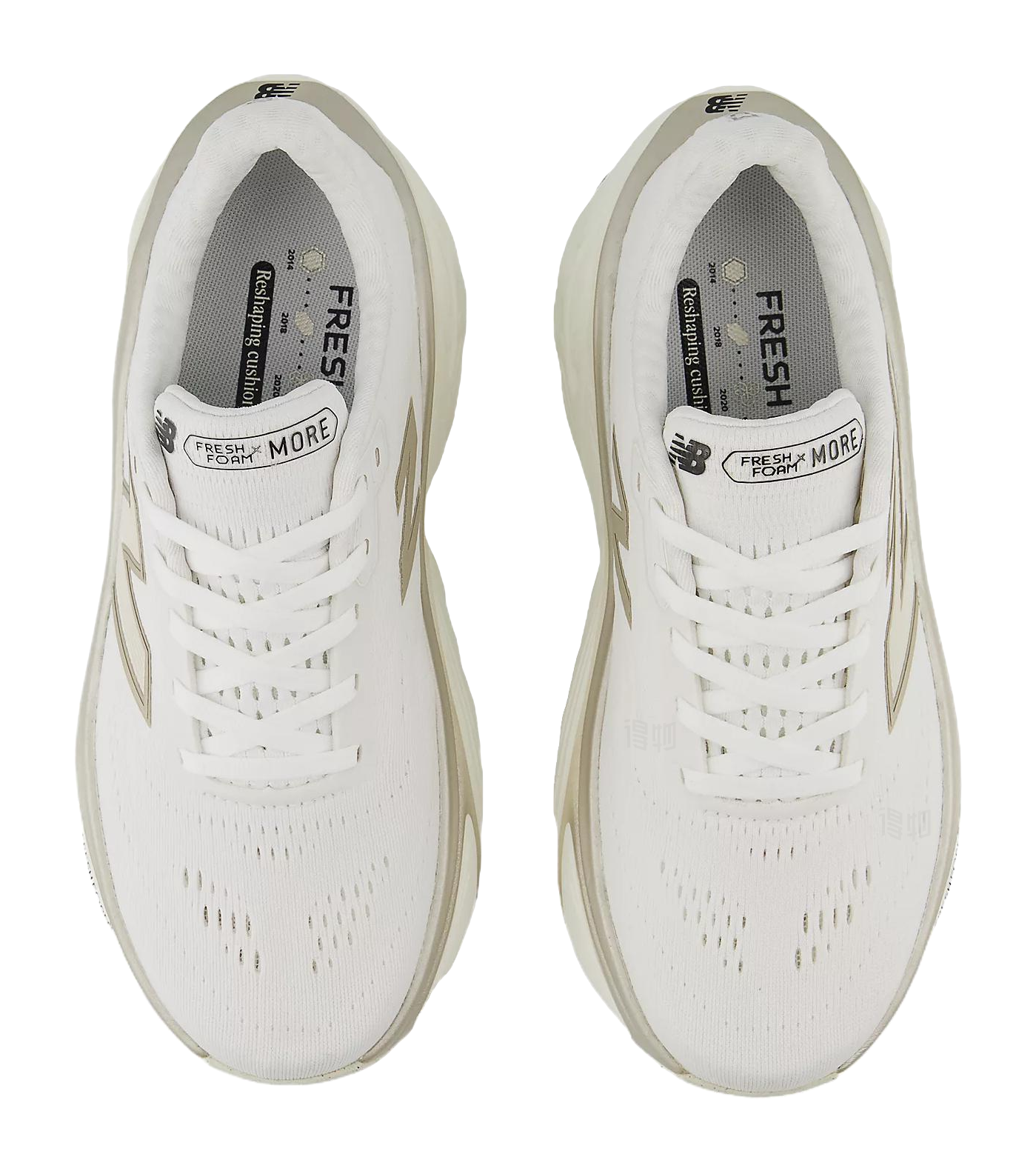 Fresh Foam X More v5 Wmns New Balance Sea Salt Light Gold Metallic Womens  vjsneaker.com