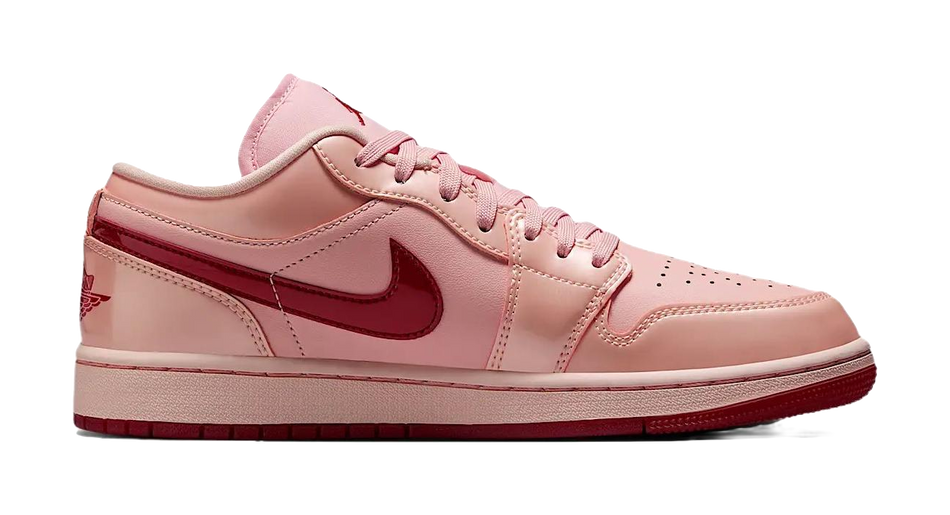 Jordan 1 Low Patent Valentines Day Womens  vjsneaker.com