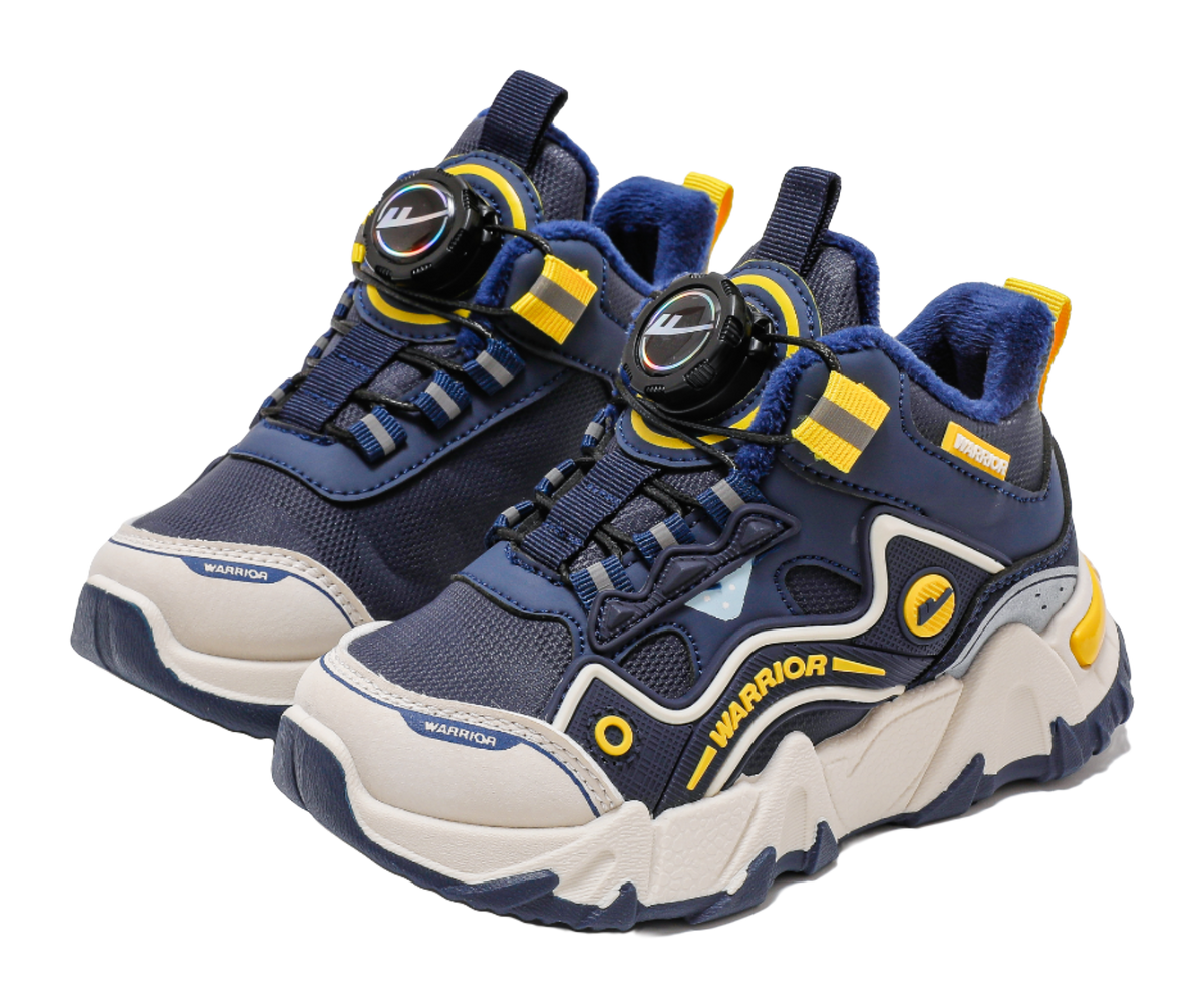 Warrior Synthetic Leather Slip Resistant Lightweight Cushioning Thermal Low top Kids Lifestyle Shoes Kids  VJSNEAKER