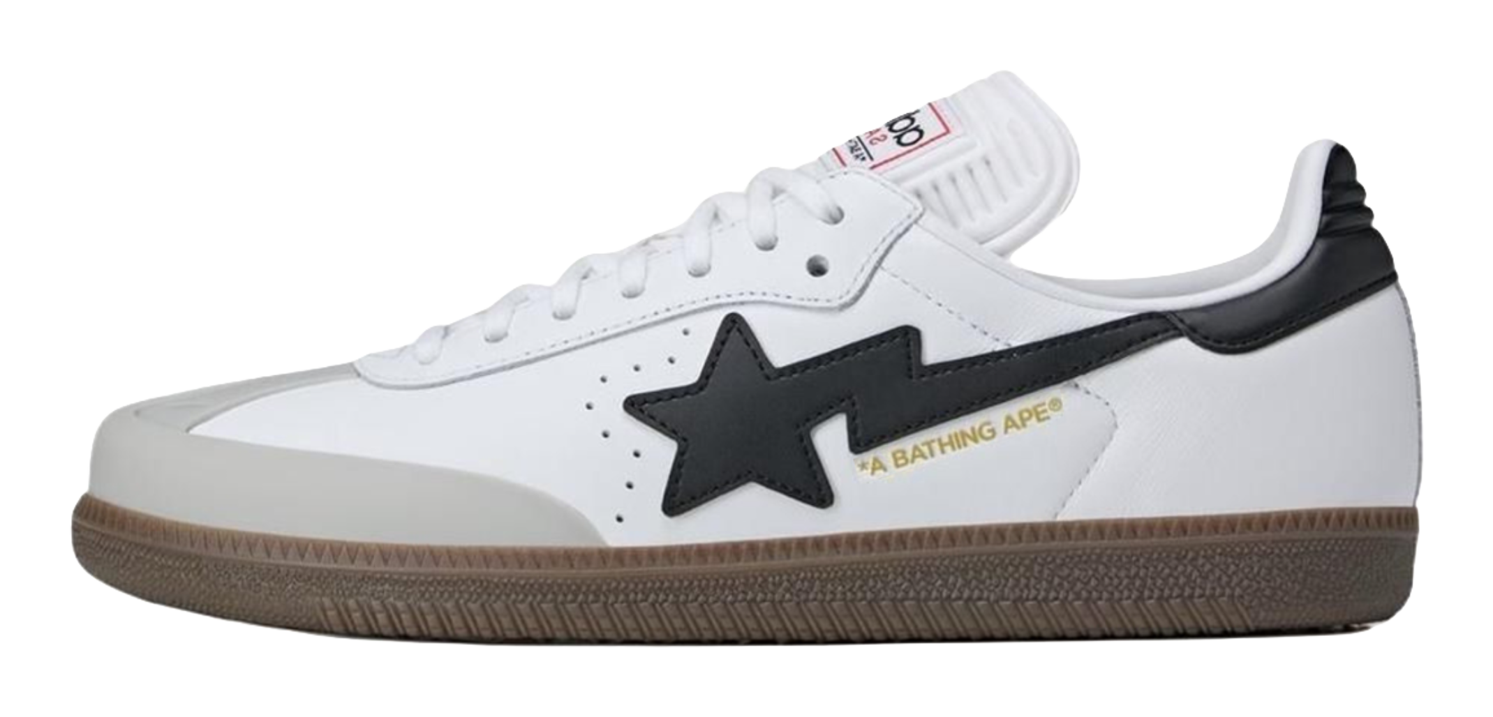 Samba Bape x Samba Adidas Originals White Black Gum  vjsneaker.com