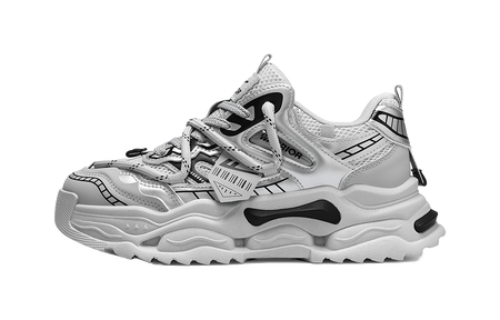 Warrior Abrasion Resistant Breathable Height Increasing Low top Chunky Sneakers Mens  vjsneaker.com