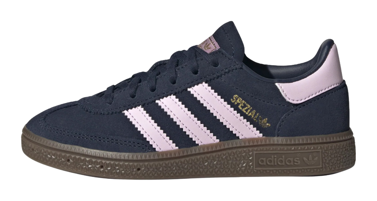 Adidas Originals HANDBALL SPEZIAL Low top Kids Skateboarding Shoes Midnight Indigo/Pink Children Aged 3 7 Years Old  VJSNEAKER