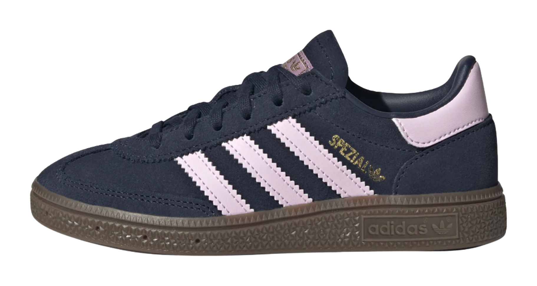Adidas Originals HANDBALL SPEZIAL Low top Kids Skateboarding Shoes Midnight Indigo/Pink Children Aged 3 7 Years Old  VJSNEAKER