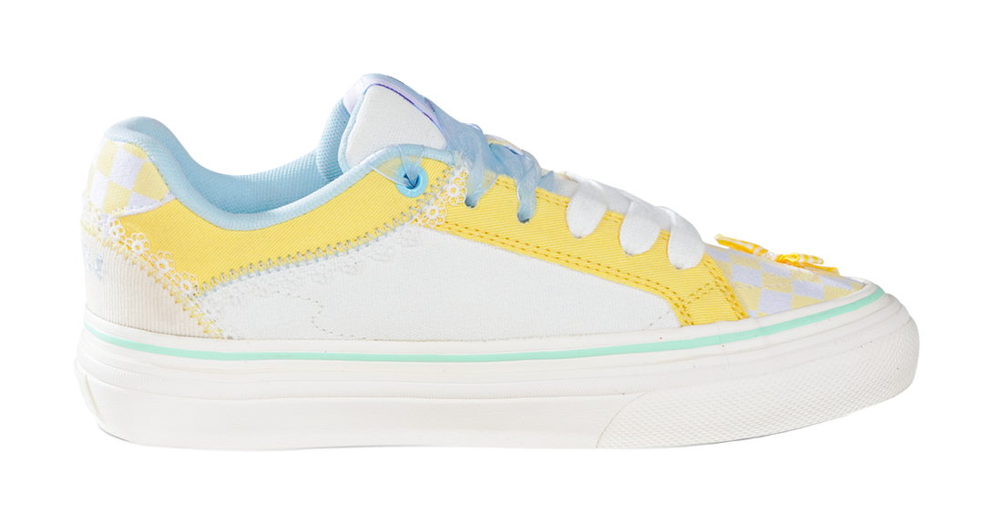 Ollieskate Slip Resistant, Abrasion Resistant, Lightweight Low Top Skateboard Shoes Unisex Yellow 