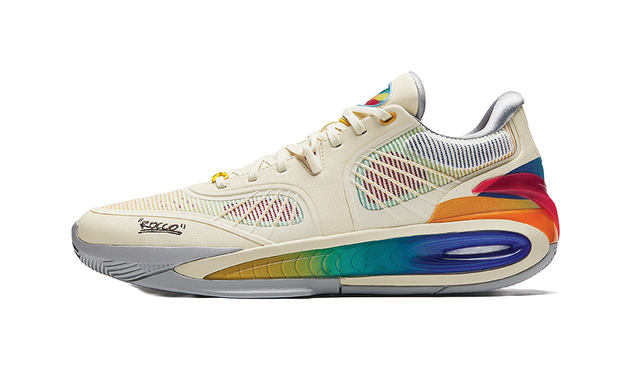 ANTA Klay Thompson KT10 Rococo unisex basketball shoes, cream with multicolor accents