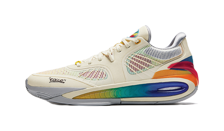 ANTA Klay Thompson KT10 Rococo unisex basketball shoes, cream with multicolor accents