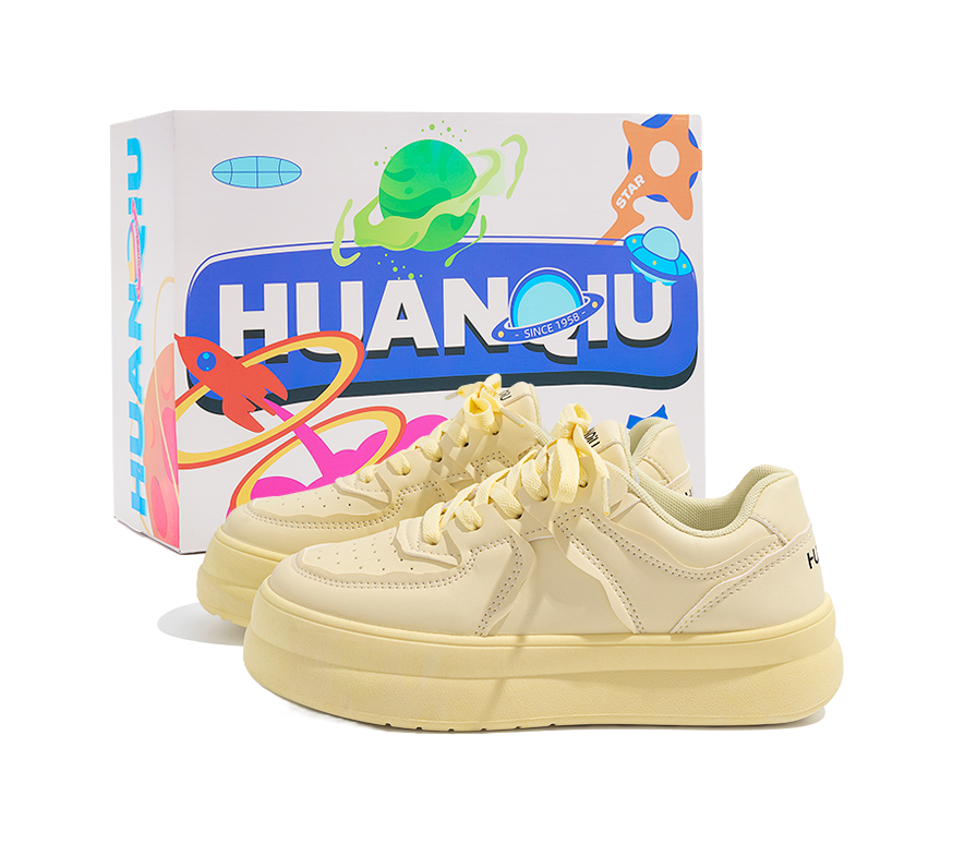 HUANQIU Coverage Thermal Abrasion Resistant Lightweight Height Increasing Low top Skateboard Shoes Women's 