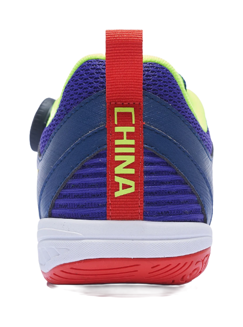 Li-Ning Mage ESS "Blue Purple Yellow" APTT001-5 - Table Tennis Shoe Unisex Blue Purple Yellow