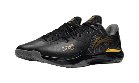 Li-Ning LieTing (Thunder) CL "Black Gold" AYAS034-1 - Chen Long Badminton Shoe Unisex Black
