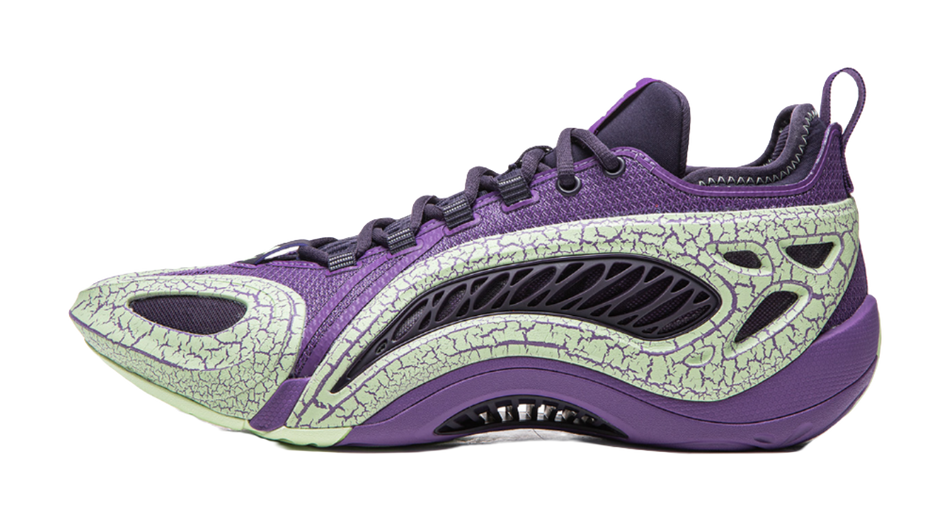 Li Ning BadFive Air 1 Super Coverage Support Anti Twist Low top Basketball Shoes Mens Zircon Purple