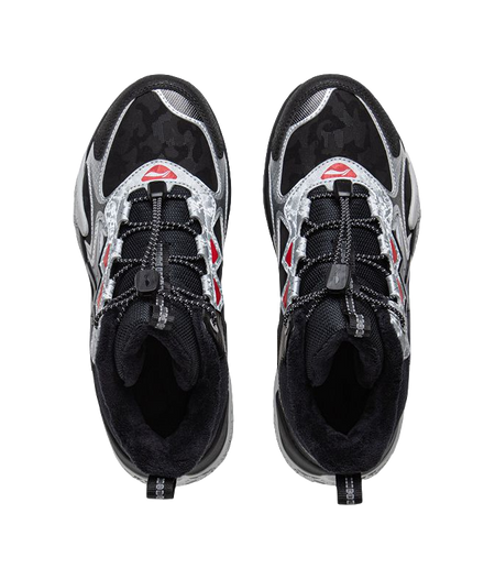 Li Ning Children's Peak V2 Velvet Shoes Autumn and Winter Mid to Large Children's Youth Cotton Shoes Anti slip Sports Shoes Children's Outdoor Shoes  VJSNEAKER