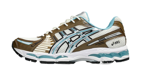 ASICS GEL Kayano 12.1 Abrasion Resistant Low top Running Shoes Unisex Blue Brown  vjsneaker.com