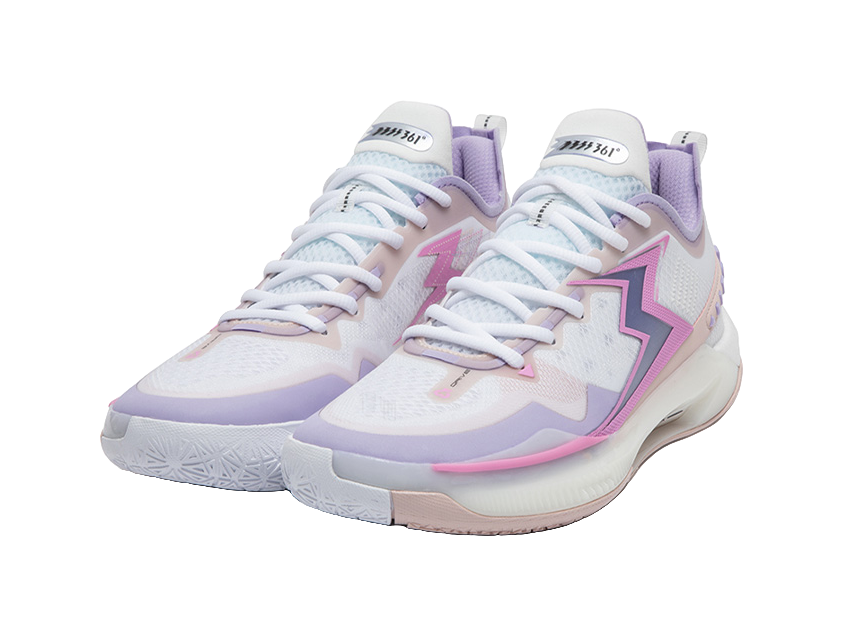 361° BIG3 5.0 Quick PRO Basketball Shoes Mens Low top 361 Degrees White/Digital Lavender  Vertical Jump Group USA Inc.