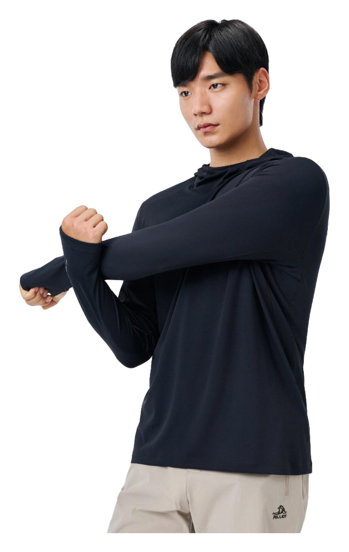 Boxi and PELLIOT City Outdoor Fast Drying Breathable Comfortable Antibacterial Running Fitness Clothing Sweat Absorbing and Moisture wicking Sports Top Bottom Versatile Long Sleeve Sweatshirt T-shirt for Men's Daily Commuting  vjsneaker.com