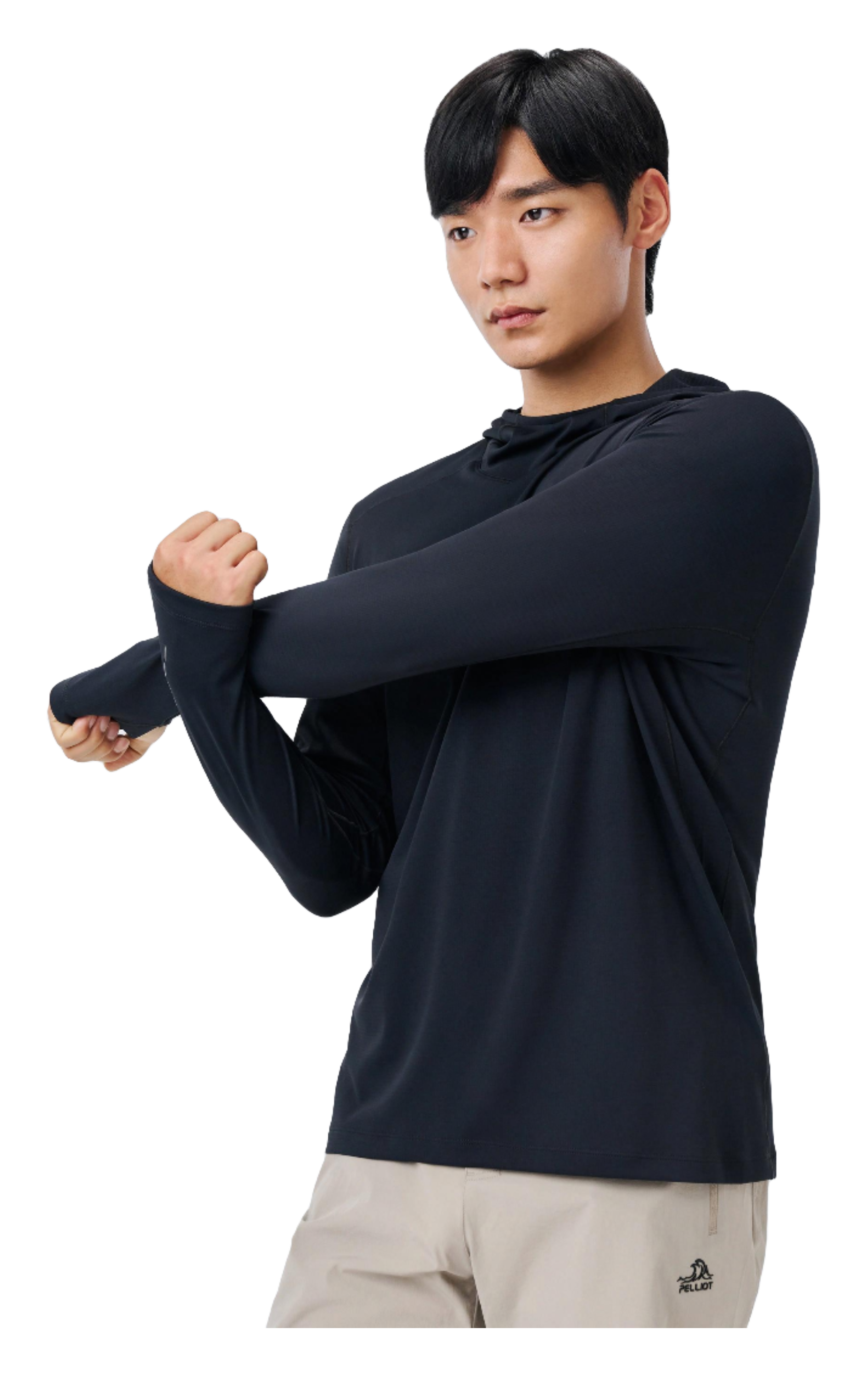 Boxi and PELLIOT City Outdoor Fast Drying Breathable Comfortable Antibacterial Running Fitness Clothing Sweat Absorbing and Moisture wicking Sports Top Bottom Versatile Long Sleeve Sweatshirt T-shirt for Men's Daily Commuting  vjsneaker.com