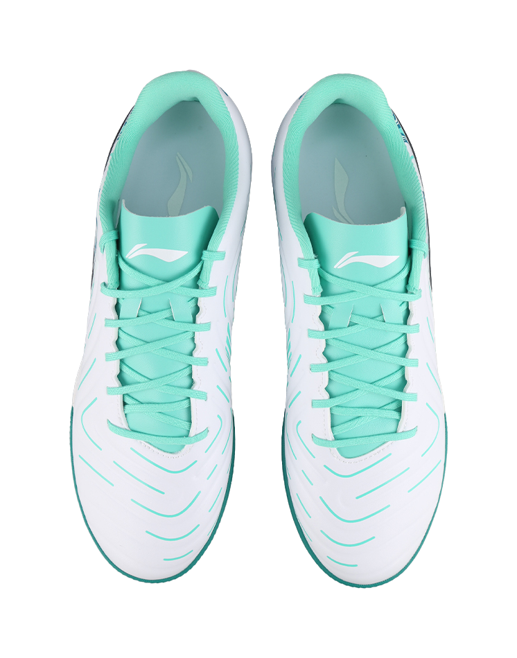 Li-Ning Jin 2 "White Green" YSTV005-3 - Entry-Level Turf Soccer Shoe Unisex