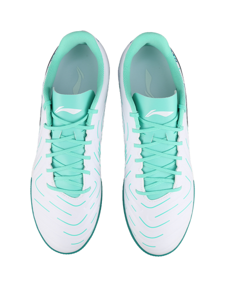 Li-Ning Jin 2 "White Green" YSTV005-3 - Entry-Level Turf Soccer Shoe Unisex