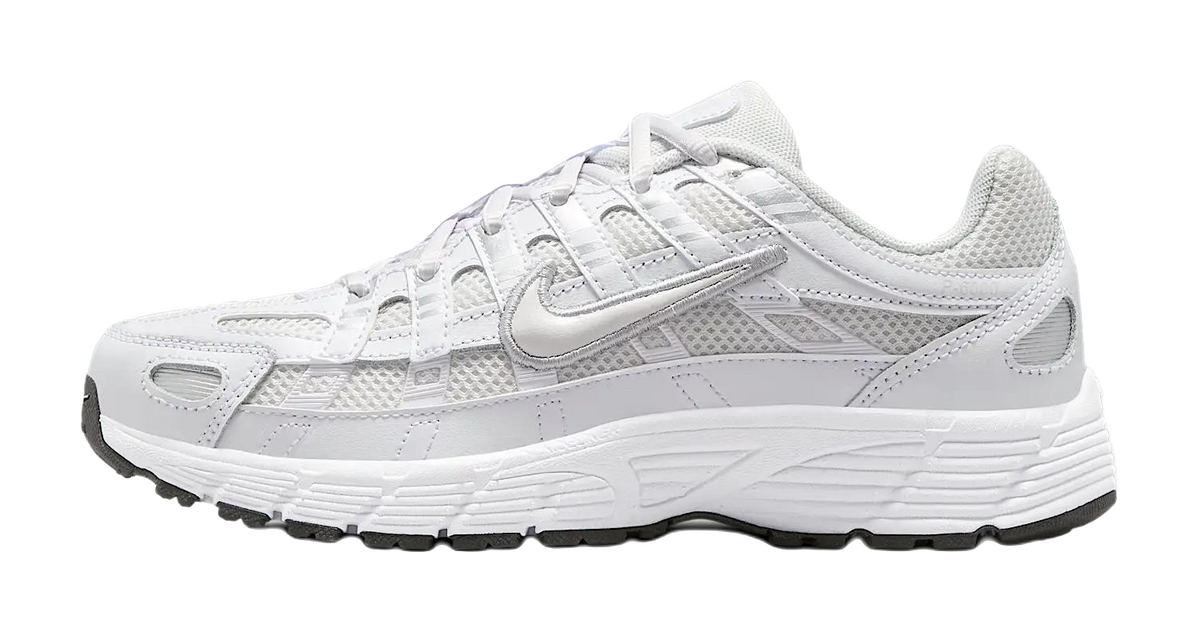 Nike P 6000 Anti Slip Wear Resistant Low Top Kids Running Shoes White  VJSNEAKER