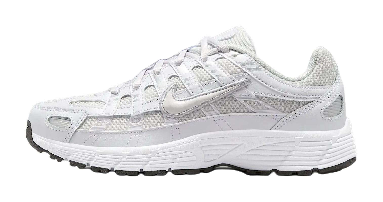 Nike P 6000 Anti Slip Wear Resistant Low Top Kids Running Shoes White  VJSNEAKER