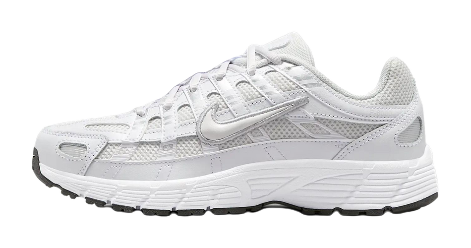 Nike P 6000 Anti Slip Wear Resistant Low Top Kids Running Shoes White  VJSNEAKER