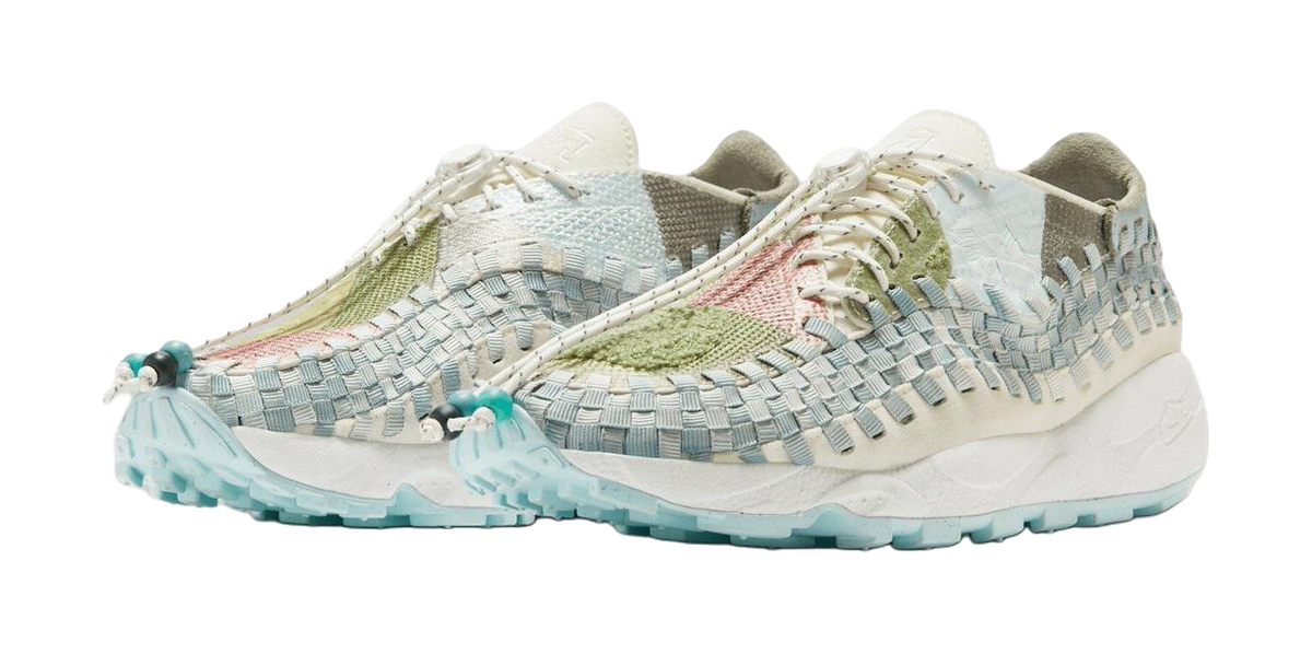 Nike Air Footscape Slip Resistant Abrasion Resistant Low top Casual Shoes Womens White  vjsneaker.com