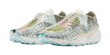 Nike Air Footscape Slip Resistant Abrasion Resistant Low top Casual Shoes Womens White  vjsneaker.com