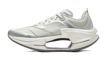 Li Ning Shadow 3 Essential Cushioning Abrasion Resistant Low top Casual Running Shoes Mens Silver Gray  VJsneaker