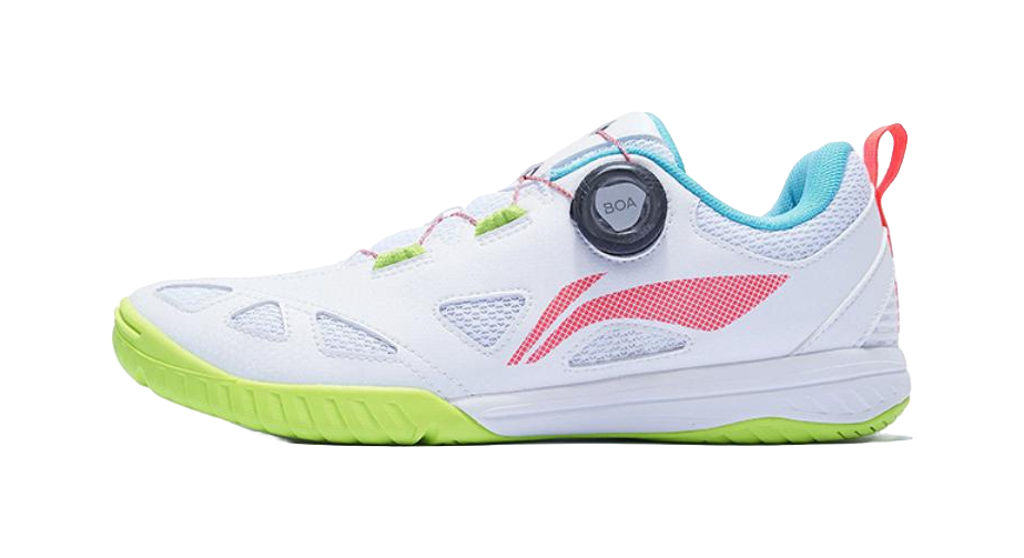LiNing Mage ESS Abrasion Resistant Breathable Low top Table Tennis Shoes Unisex White Red  VJSNEAKER