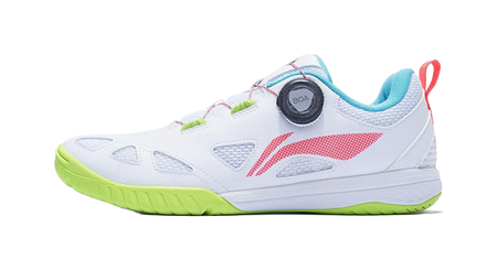 LiNing Mage ESS Abrasion Resistant Breathable Low top Table Tennis Shoes Unisex White Red  VJSNEAKER