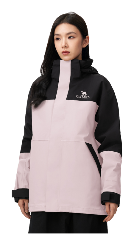 CAMEL Hiking Outdoor Adventure Waterproof, Windproof, Breathable, Abrasion Resistant, Thermal Windbreaker Jacket Unisex  vjsneaker.com