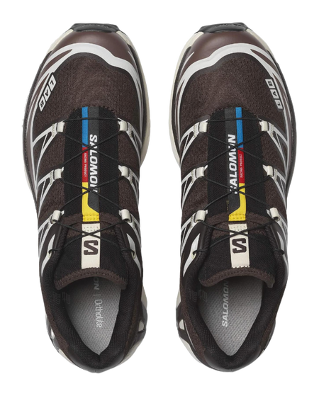 SALOMON XT 6 Cushioning Coverage Support Lightweight Running Shoes Mens Coffee Brown  vjsneaker.com