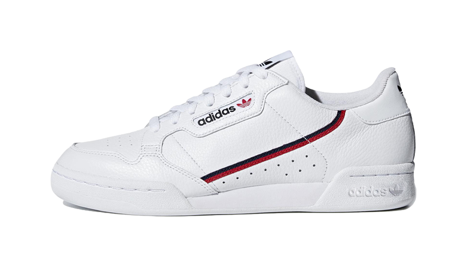 Adidas Continental 80 White Navy Scarlet  vjsneaker.com