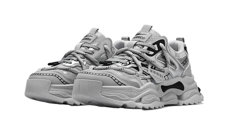 Warrior Abrasion Resistant Breathable Height Increasing Low top Chunky Sneakers Mens  vjsneaker.com