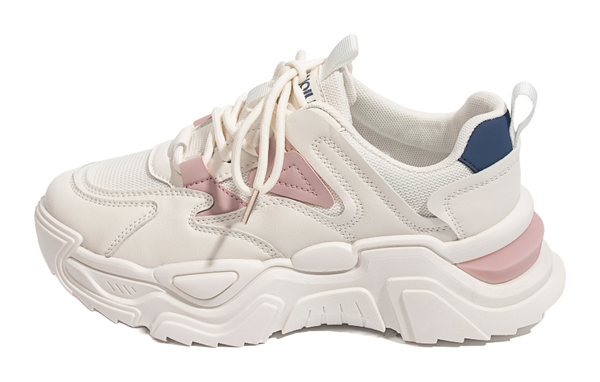 HUANQIU Casual Shoes Abrasion Resistant Breathable Coverage Height Increasing Thermal Low top Chunky Sneakers Women's 