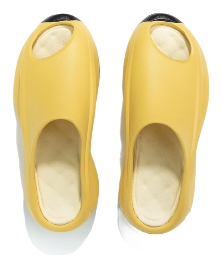 Li Ning Quiet Abrasion Resistant Slide Slippers Mens Custard Bored Monkey Special Version, Bored Banana Buddy  vjsneaker.com