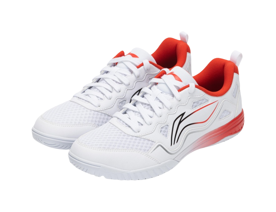 Li-Ning Eagle Eye 3.0 ESS "Bai Yan Chi Ying" APPV011-6 - Table Tennis Shoe Unisex White Red