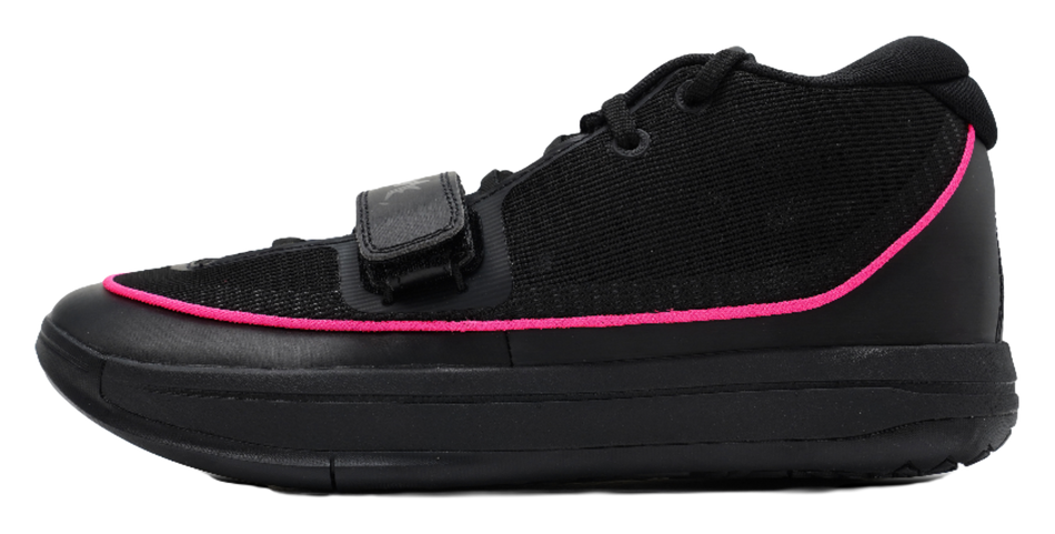 Serious Player Only Easy 1 Plus Hater shock-absorbing, wear-resistant, anti slip mid top basketball shoes for both men and women in black and pink  vjsneaker.com