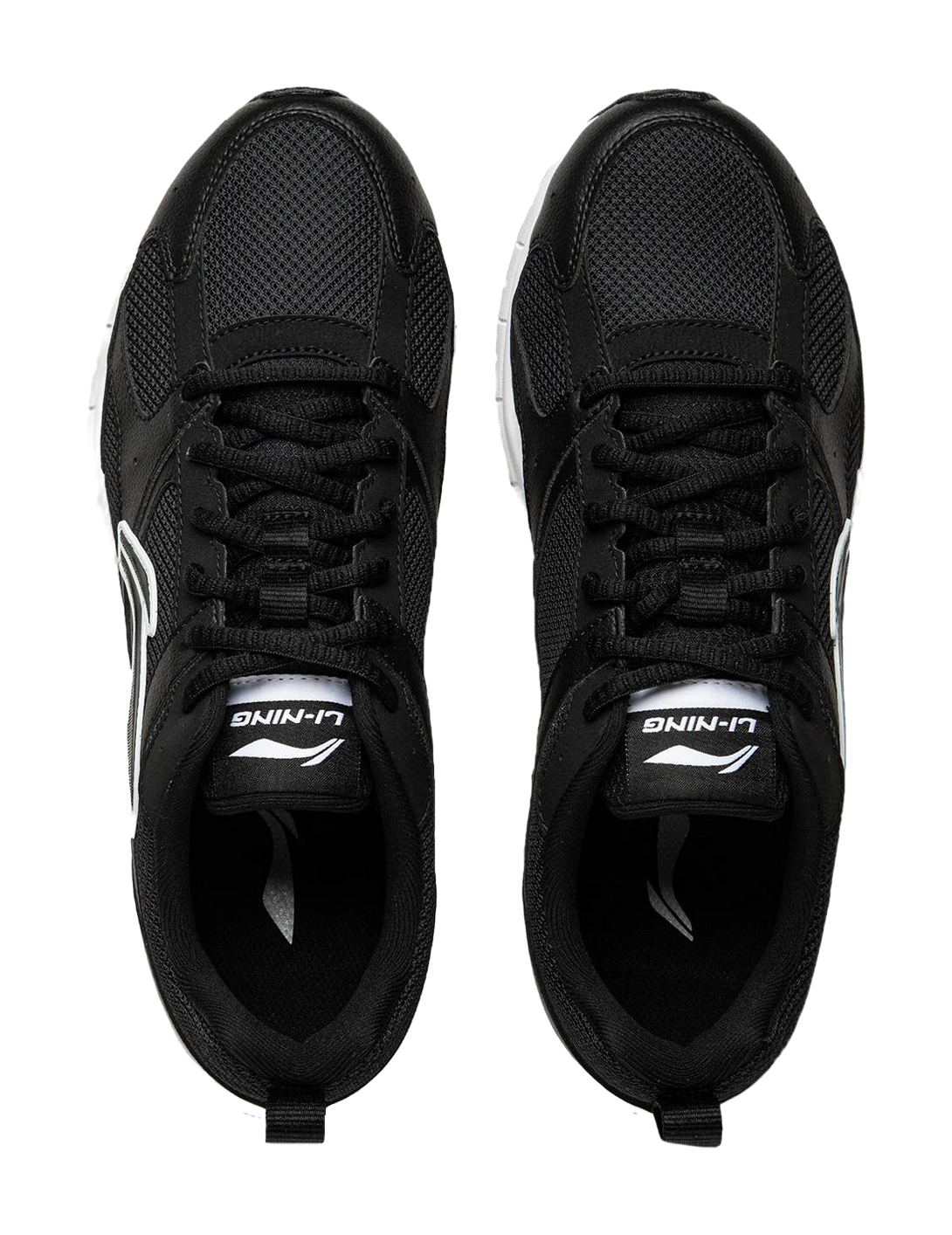 LiNing R037 Shock Absorbers Slip Resistant Abrasion Resistant Breathable Low top Running Shoes Men's Black 