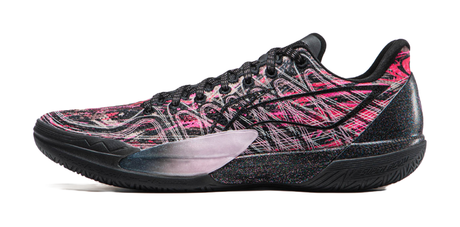 Li Ning Gamma 2 Low top Basketball Shoes Mens Black Pink  vjsneaker.com