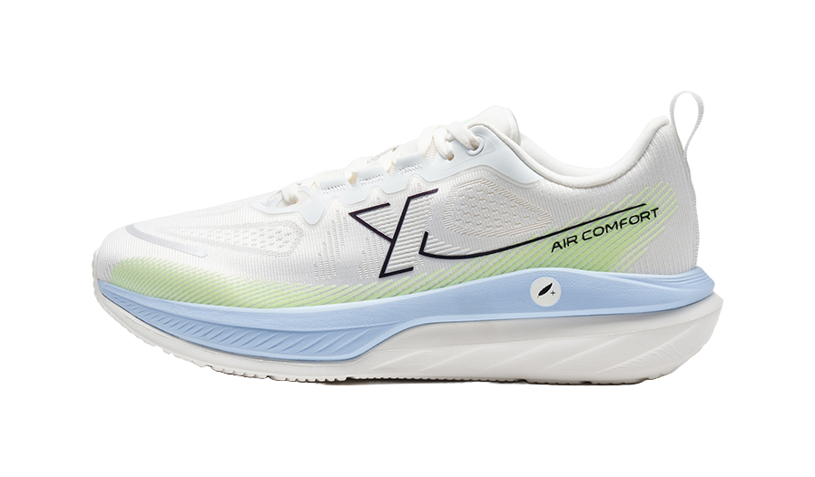 XTEP Cloud DC Cushioned Slip Resistant Abrasion Resistant Low Top Casual Running Shoes Men's Neon Pink Green 